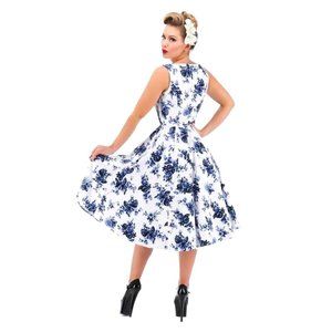 Blue Rose Swing Dress